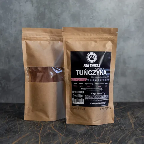 PAN ZWIERZ Naturalne Smaczki z Tuńczyka 25g