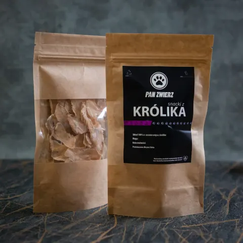 PAN ZWIERZ Naturalne Smaczki z Królika 25g