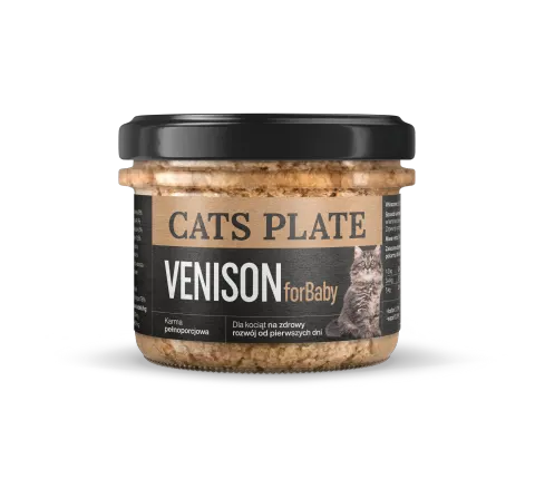 Cats Plate for Baby Venison 180g