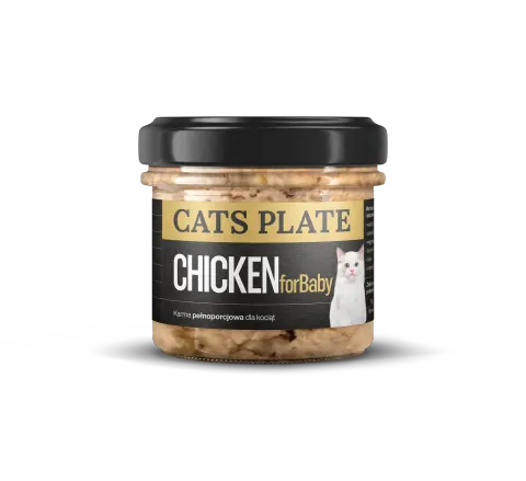 Cats Plate for Baby Chicken 100g