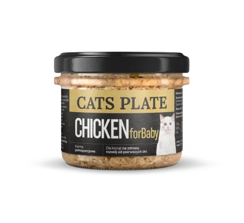 Cats Plate For Baby Chicken 180g