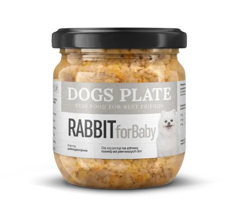 Dogs Plate for Baby Rabbit 360g