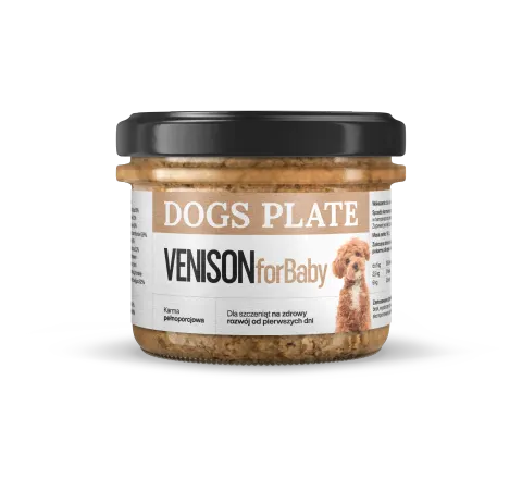 Dogs Plate for Baby Venison 180g