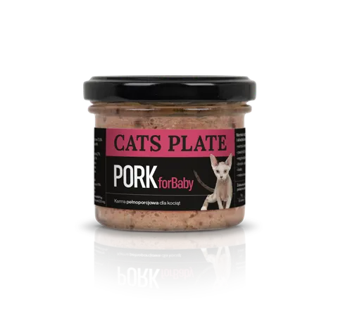 Cats Plate for Baby Pork 100g - Outlet