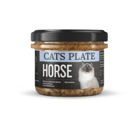 Cats Plate Horse 180g