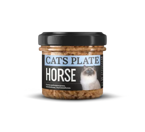 Cats Plate Horse 100g