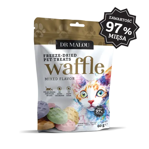 Dr Malou Wafle liofilizowane mięsa kurczaka (mix smaków) 60g