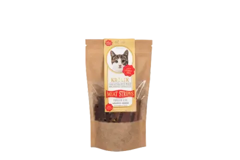 MILORD Królik w paskach dla kota 80g