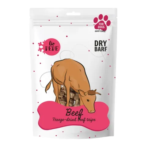 PAKA ZWIERZAKA Przysmak Lio PEPE Beef tripe (żwacz wołowy) 60g