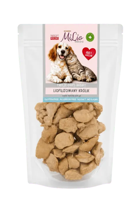 MILORD Milio Liofilizowany królik 40g
