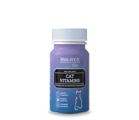 HOLISTA Cat Vitamins - Witaminy dla kotów i kociąt 90 tabl.