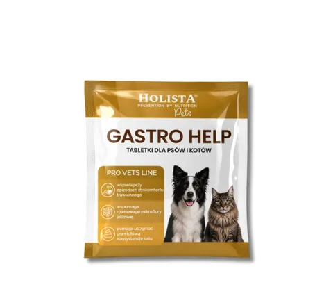HOLISTA Gastro Help 1 tabletka - tabletki na biegunkę dla psa i kota