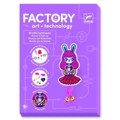 Djeco – Zestaw artystyczny przypinka BUNNY
