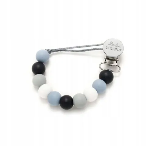Loulou Lollipop Zawieszka silikonowa Black blue