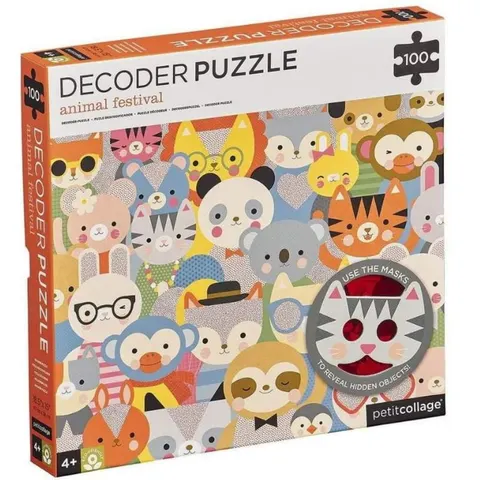 Petit Collage Puzzle ukryte obrazki Animal