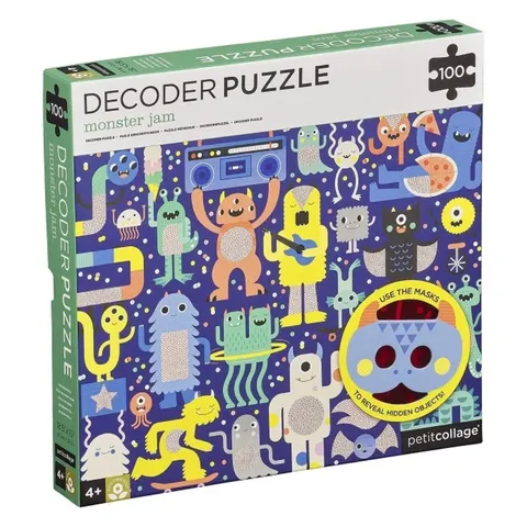 Petit Collage Puzzle ukryte obrazki Potworki