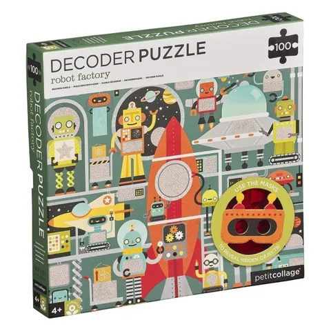 Petit Collage Puzzle ukryte obrazki Roboty