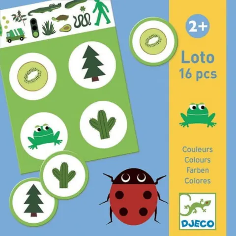 Djeco Gra edukacyjna loto KOLORY
