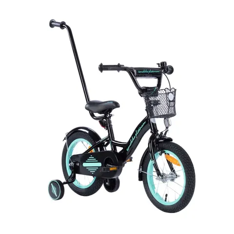 Tomabike platinum Rower czarno-turkusowy 14 cali