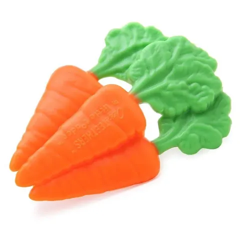 Little Toader Sensoryczny Gryzak Silikonowy Marchewki 0+