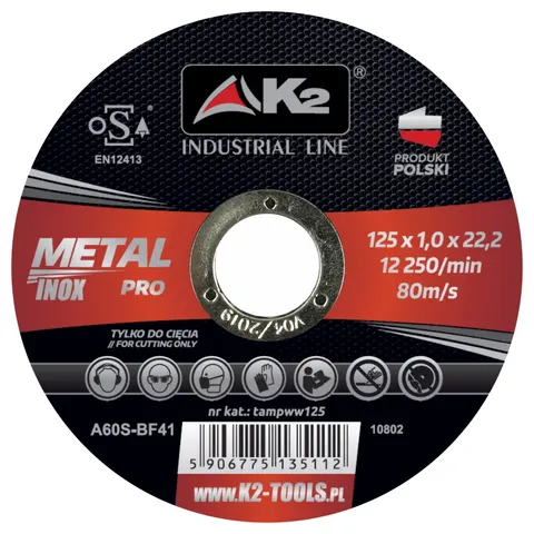 Tarcza do cięcia metalu K2 PRO 1,6