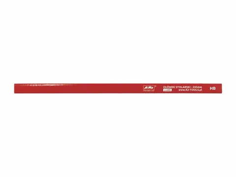 Ołówek stolarski czerwony K2 245 mm HB