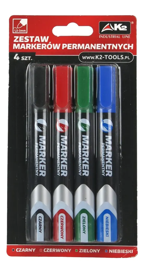 Marker permanentny n-ma05 K2 zestaw 4 szt