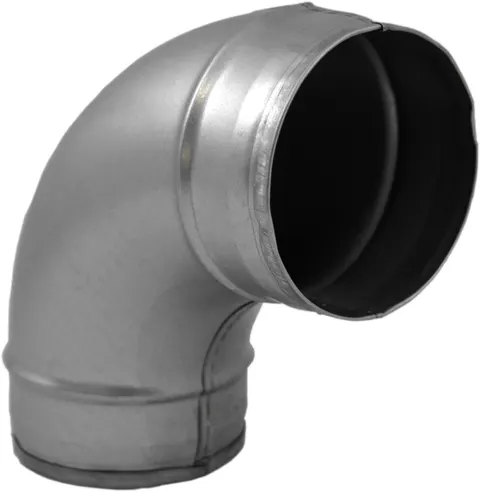 Kolano tłoczone TICKA ocynk fi 200 mm 90 stopni system rura spiro