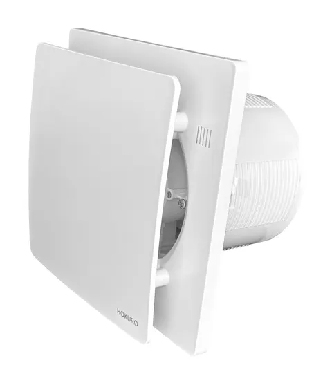 Wentylator łazienkowy Ø120 mm higrostat NORTADA HOKURO URO WP-120 H Timer biały