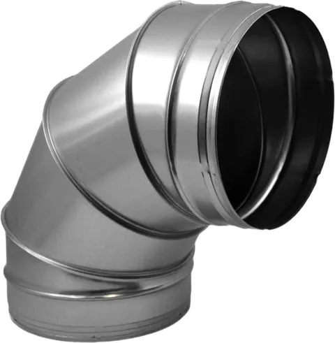 Kolano segmentowe TICKA ocynk fi 250 mm 90 stopni system rura spiro