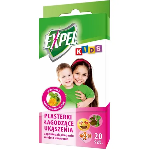 EXPEL KIDS Plasterki łagodzące ukąszenia, 20 szt