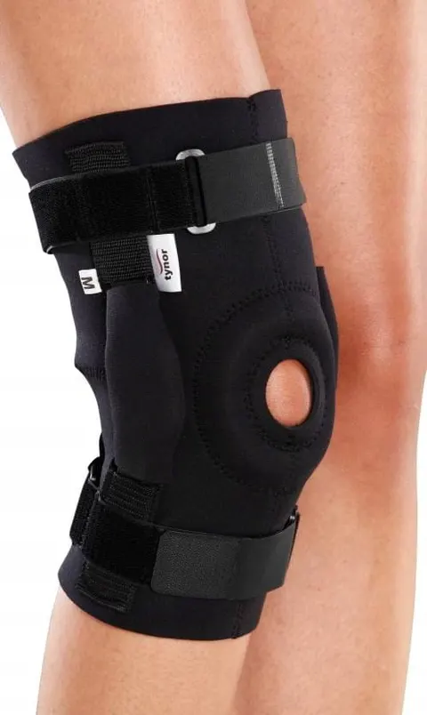 Orteza stabilizator na kolano z szynami na rzepy Tynor