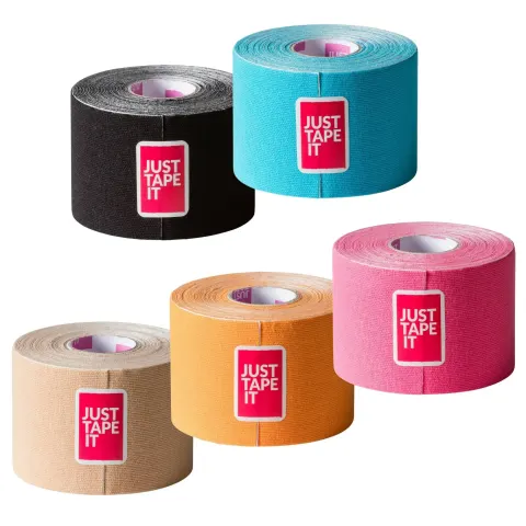 Taśma do kinesiotapingu Just Tape It 5 cm x 5 m, tejpy Kinesio - różne wzory i kolory