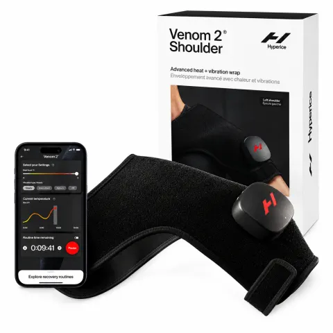 Rękaw rozgrzewający na bark, masażer wibracyjny Venom 2 Shoulder z aplikacją mobilną Hyperice