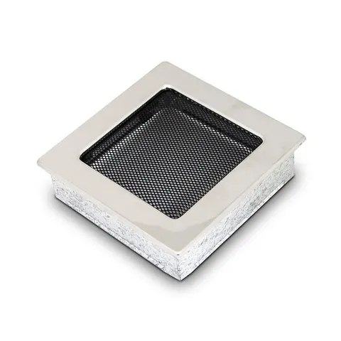 Kratka kominkowa stal polerowana 17x17