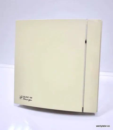 Wentylator łazienkowy Silent Design kremowy 100CRZ Timer