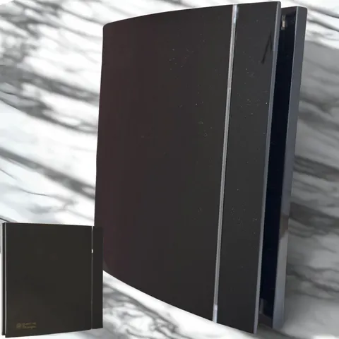 Czarny wentylator łazienkowy Silent Design 100CRZ Timer
