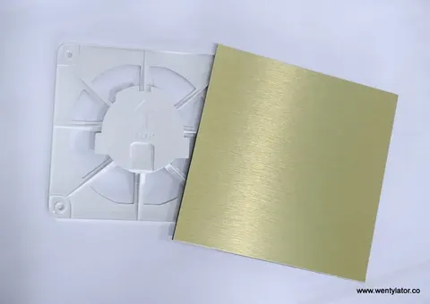 Kratka wentylacyjna złota aluminium szczotkowane