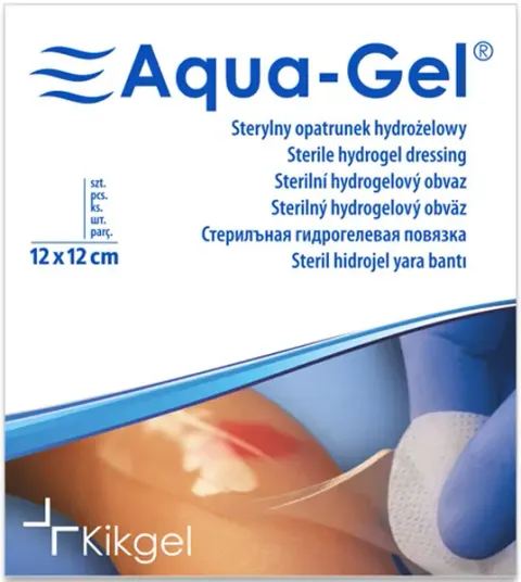 Aqua-Gel, Opatrunek hydrożelowy 12 x 12 cm, 1 sztuka