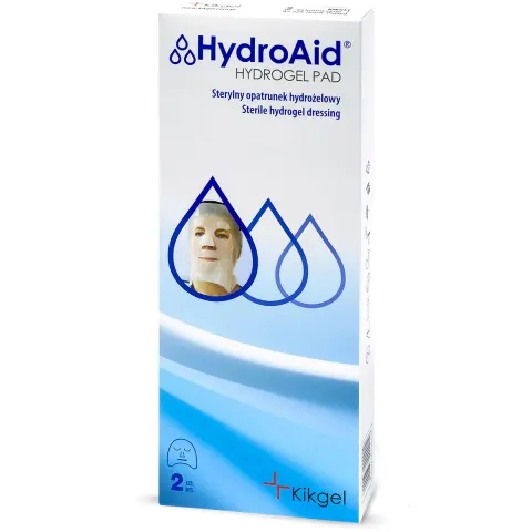 Hydroaid opatrunek hydrożelowy sterylny na twarz 2 szt.