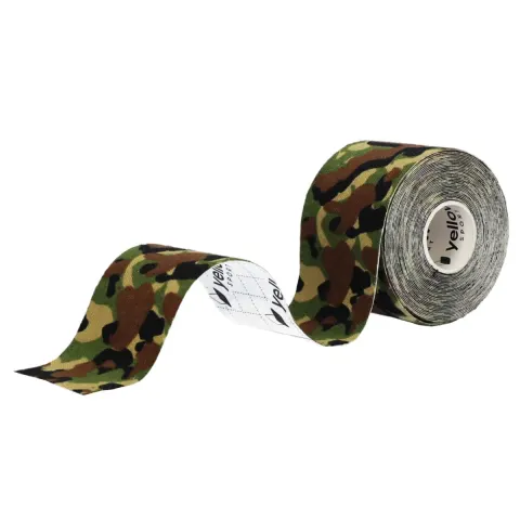 Taśma do kinesiotapingu 5 cm x 5m kolor zielony moro