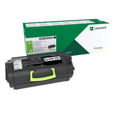 Toner LEXMARK 63B2000 - czarny, 11000 stron