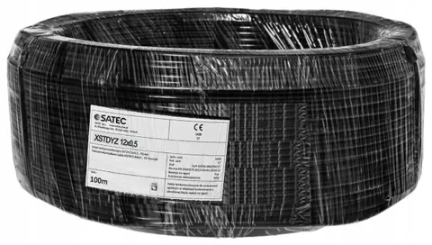 Przewód kabel ziemny domofon XSTDYz 12x0,5mm 100m SATEC
