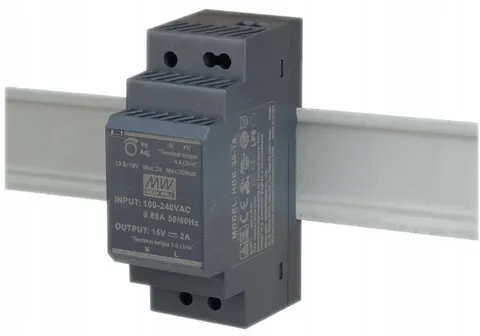 HDR-30-15 Zasilacz 15V 30W 2A MEANWELL DOMOFON