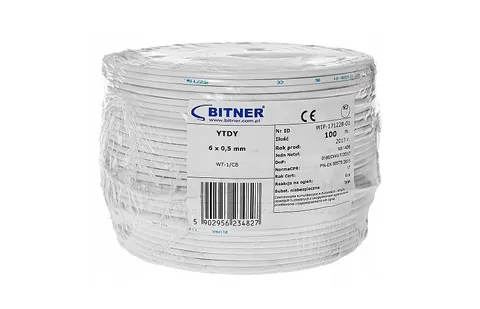 YTDY 6x0,5mm Kabel alarmowy domofonowy 100m BITNER