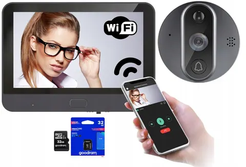Wizjer Video WiFi do drzwi 5TECH Aplikacja Tuya