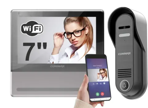 Wideodomofon CDV-70QT NEO SILVER + DRC-4CPHD COMMAX