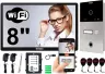 Wideodomofon 5TECH AHD WiFi VERUS ONE PLUS czarny 8" + 84253 Czytnik kart i palca