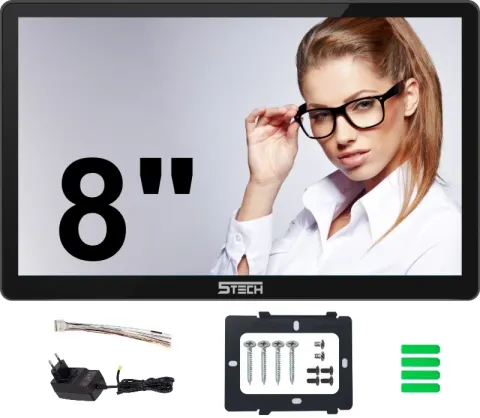 VELTIS ONE PLUS 8'' Monitor wideodomofonu AHD Czarny 5Tech