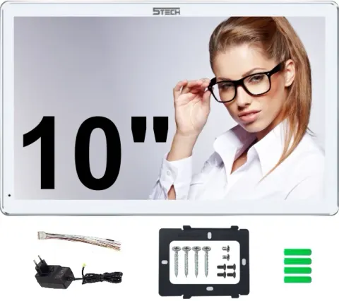 VELTIS 10'' Monitor wideodomofonu AHD Biały 5Tech